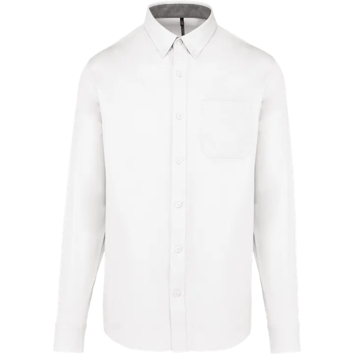 Langarm-Baumwollhemd Nevada für Herren White
