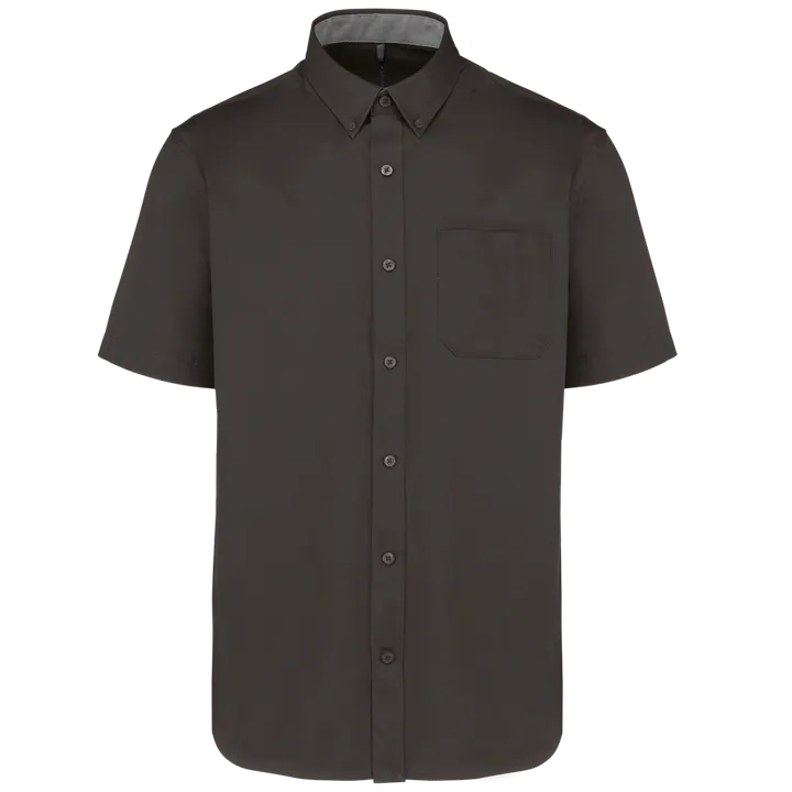 Chemise coton manches courtes Ariana III homme Dark Grey