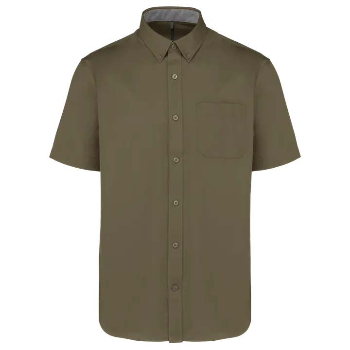 Chemise coton manches courtes Ariana III homme Light khaki