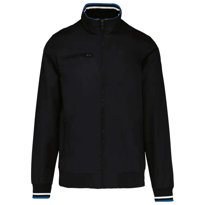Blouson city Black / White / Blue
