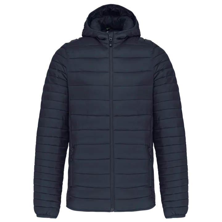 Leichte Herren-Steppjacke mit Kapuze Navy