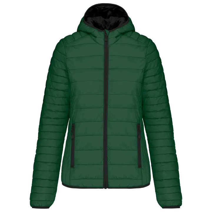 Doudoune légère capuche femme Forest Green