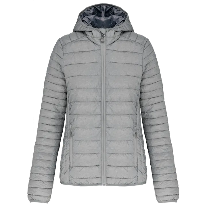 Doudoune légère capuche femme Marl Silver