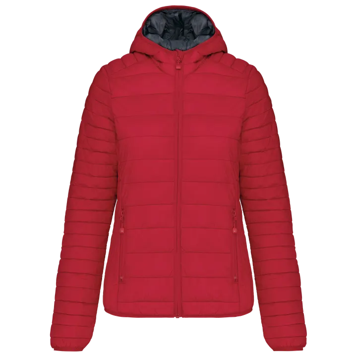 Doudoune légère capuche femme Red