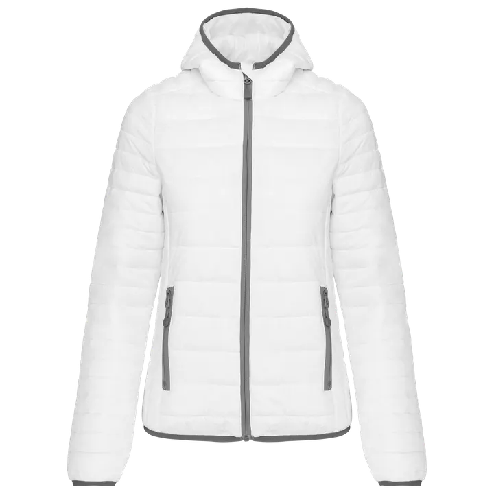 Doudoune légère capuche femme White