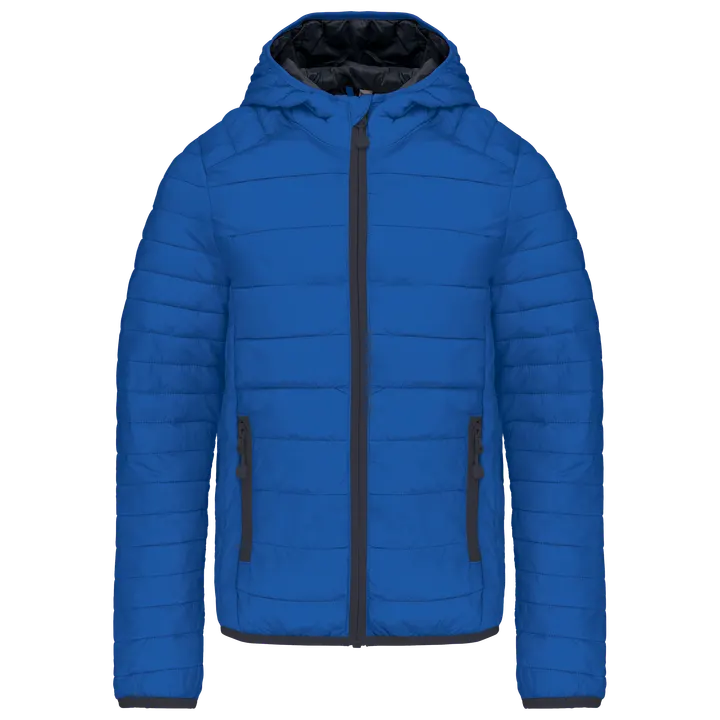 Leichte Steppjacke mit Kapuze Light Royal Blue