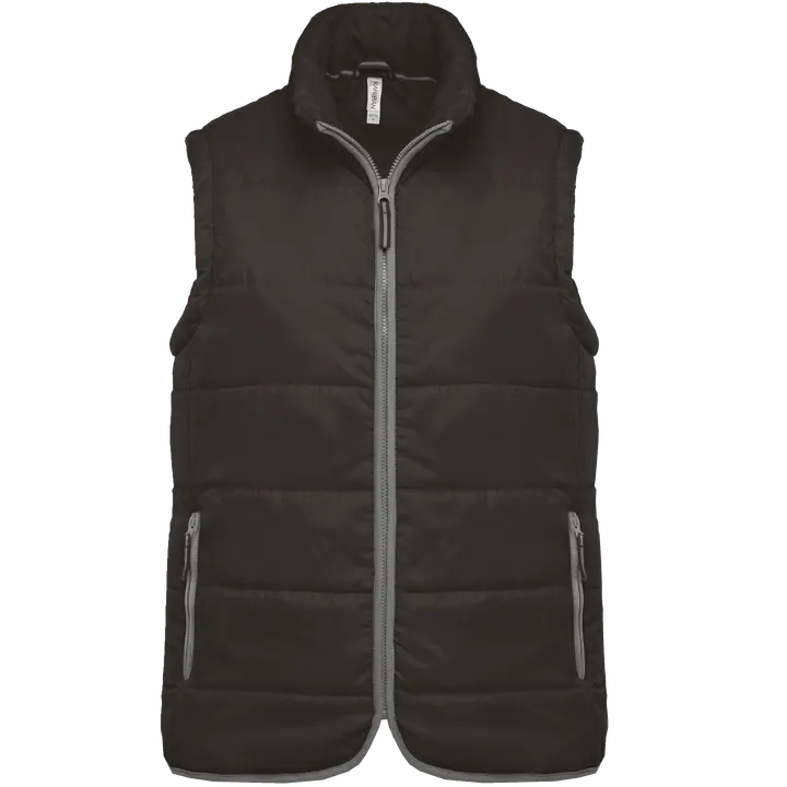 Bodywarmer matelassé unisexe Dark Grey