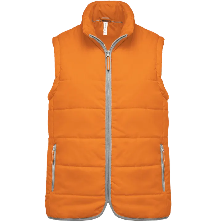 Bodywarmer matelassé unisexe Orange