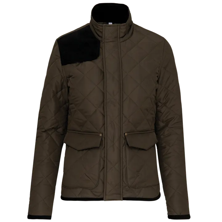 Herren-Steppjacke Mossy Green / Black