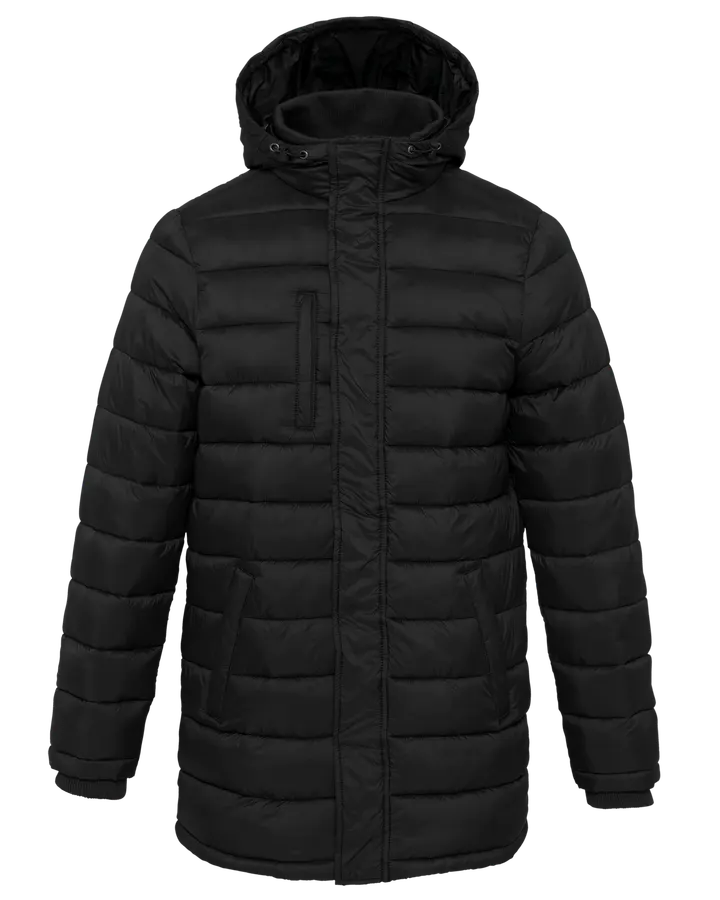 Parka doudoune légère à capuche homme Black
