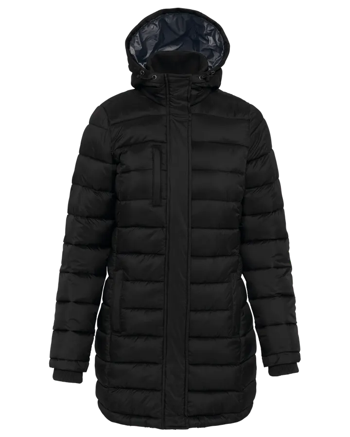 Parka doudoune légère à capuche femme Black