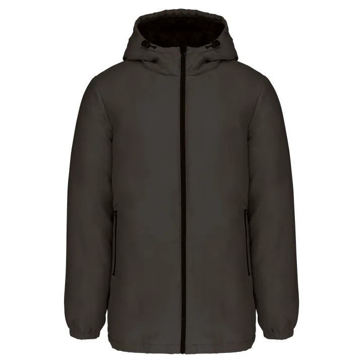 Recycelter Unisex-Kapuzenparka Dark Grey