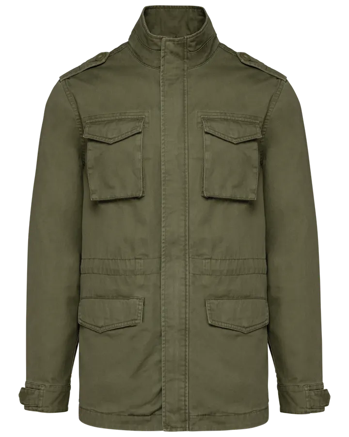 Safari-Jacke für Herren Washed Light Khaki