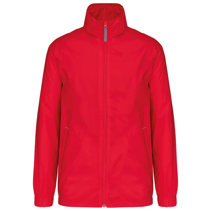 Gefütterte Windjacke für Herren Red