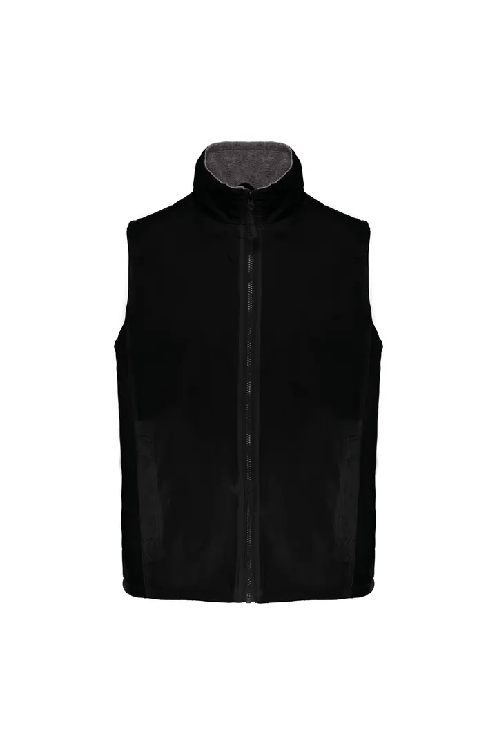 Unisex-Bodywarmer mit Fleecefutter Black / Grey