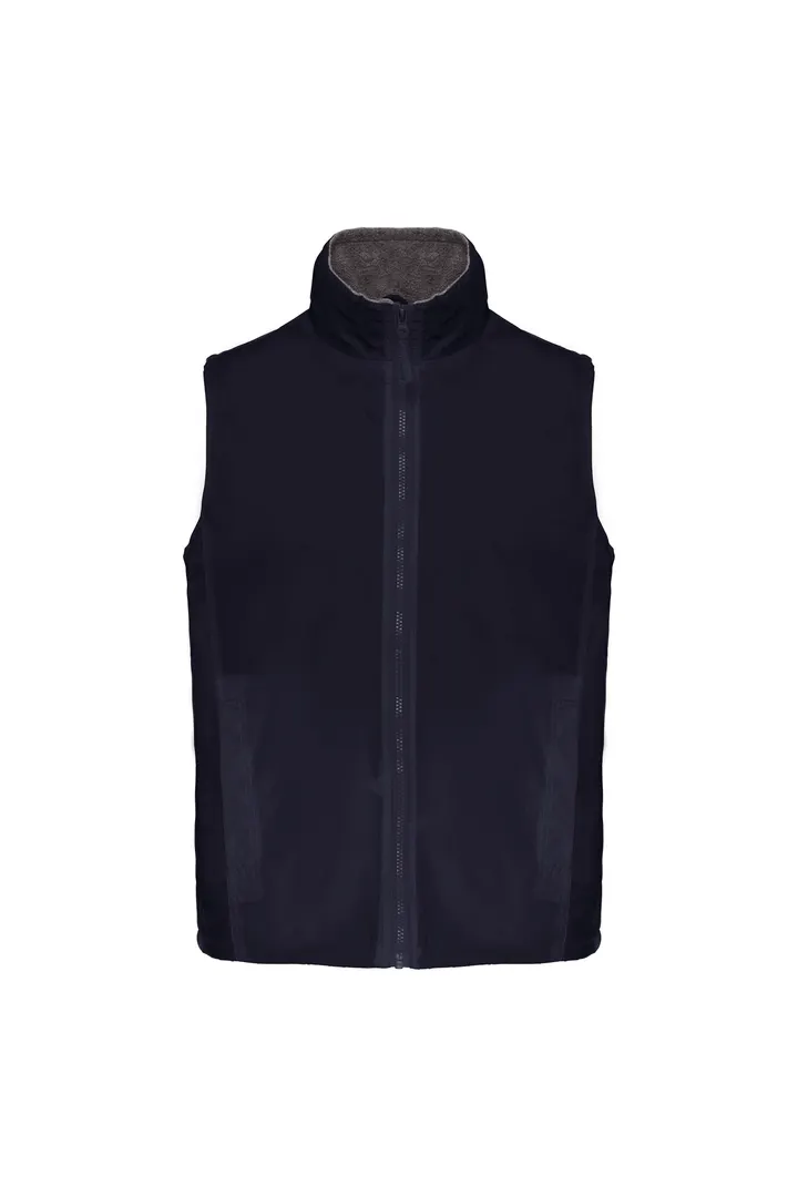Unisex-Bodywarmer mit Fleecefutter Navy / Grey