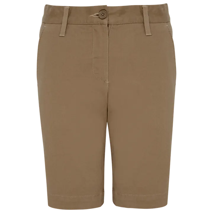 Bermuda chino fille Camel