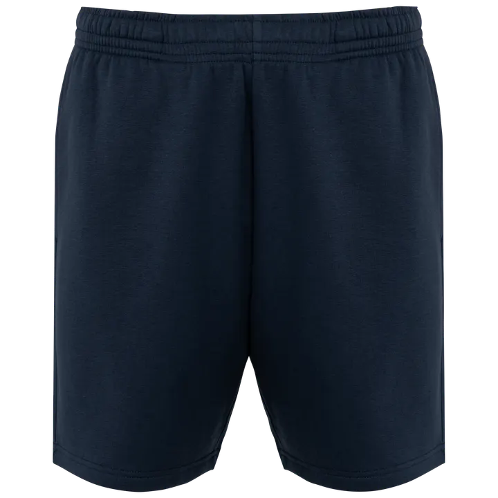 Eco-friendly fleece bermuda shorts Navy