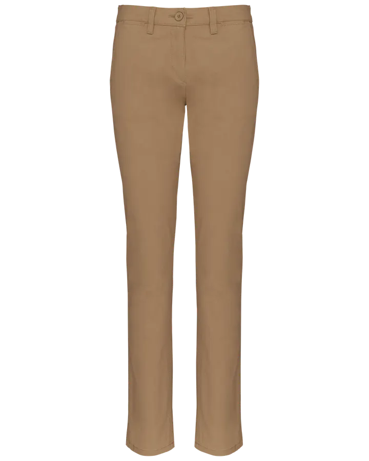 Chinohosen-Damenhose Camel
