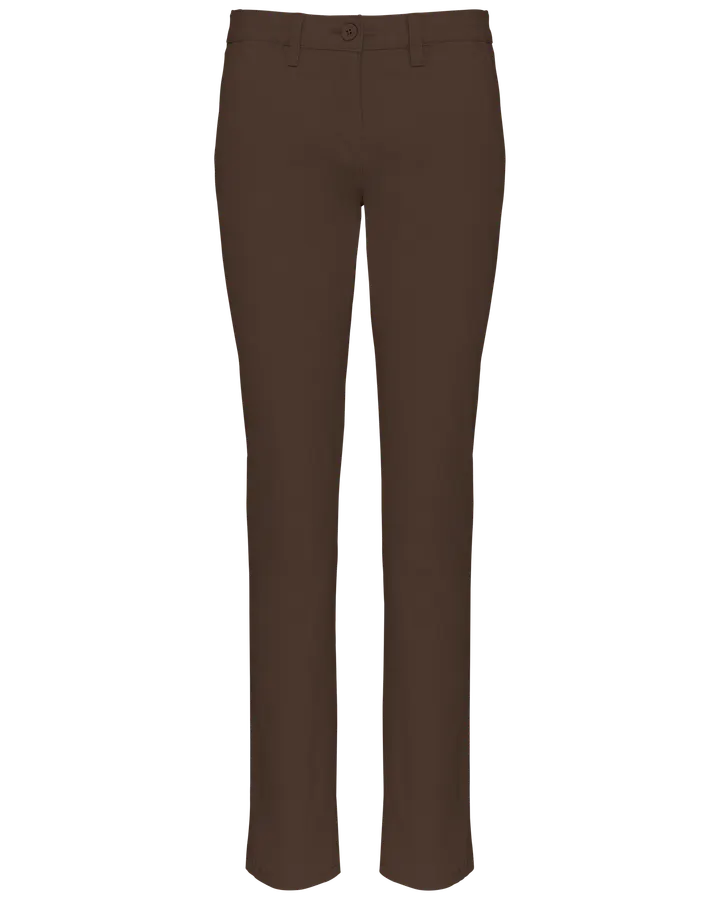 Chinohosen-Damenhose Chocolate