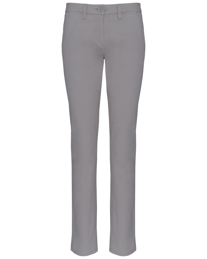 Chinohosen-Damenhose Fine Grey