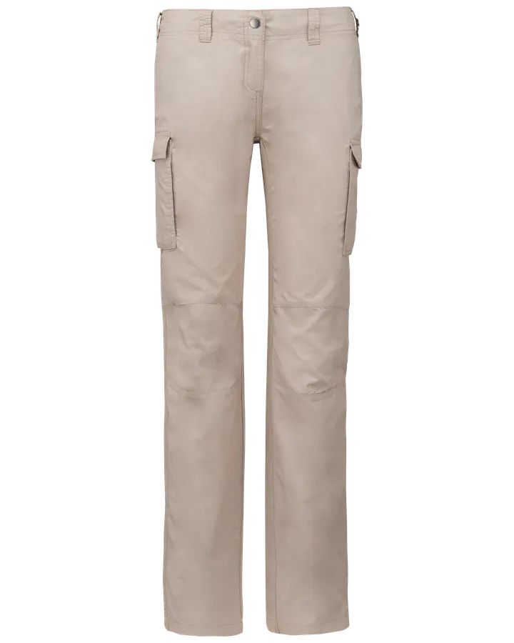 Pantalon léger multipoches femme Beige