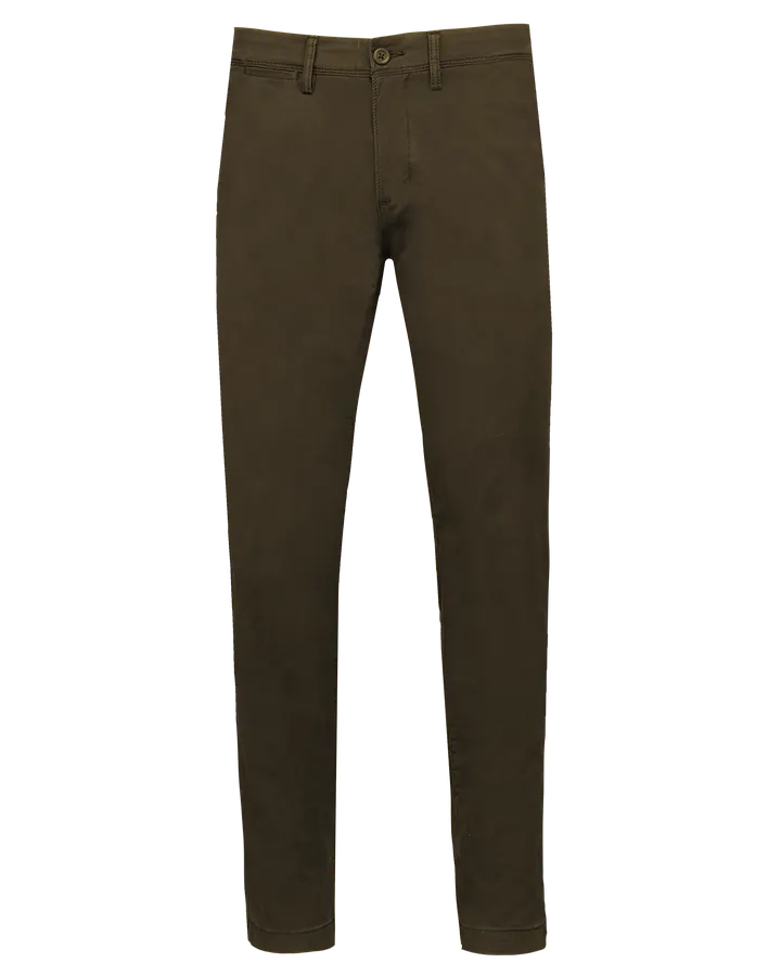Chino premium homme Washed Bronze