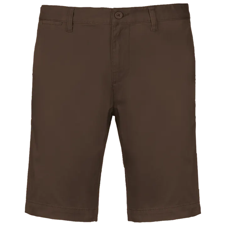 Bermuda aus Chino für Herren Chocolate