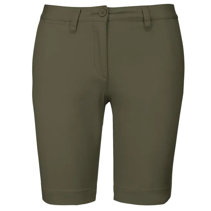 Bermuda chino femme Light khaki