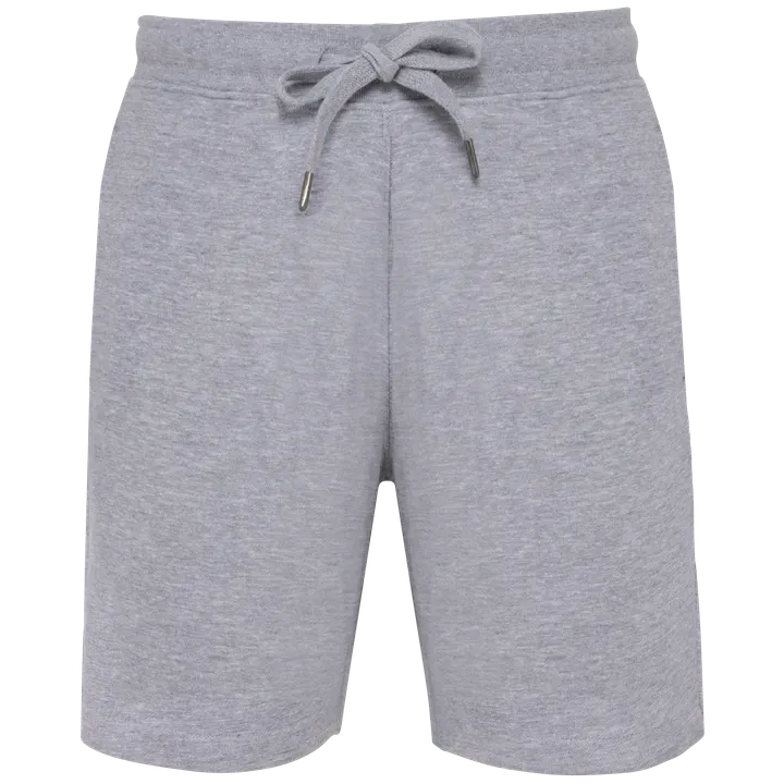 Umweltfreundliche Bermuda-Shorts für Herren aus ungebürstetem Molton Oxford Grey