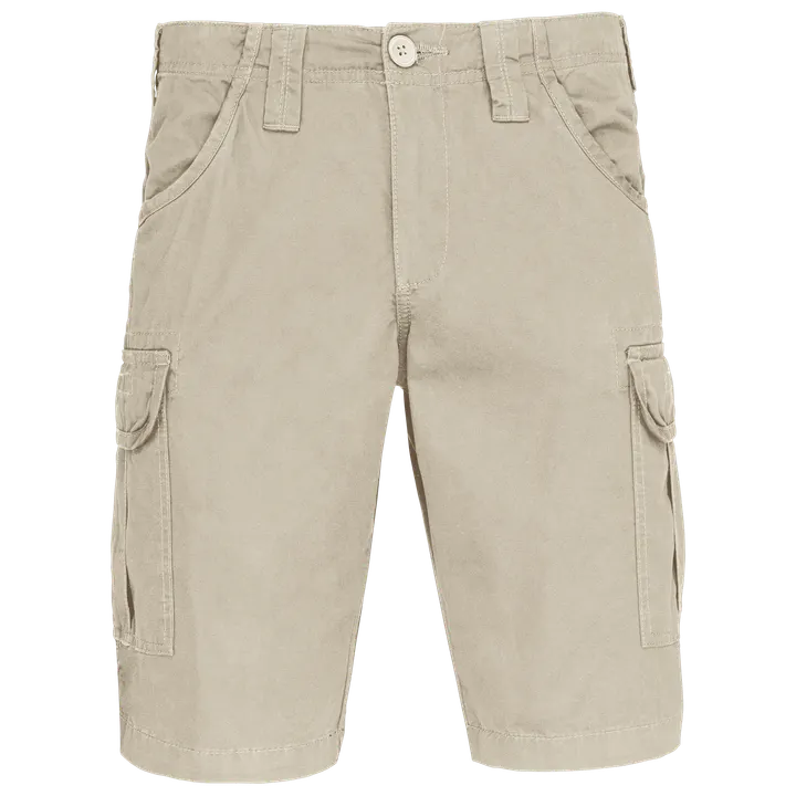 Multi pocket Bermuda shorts Beige