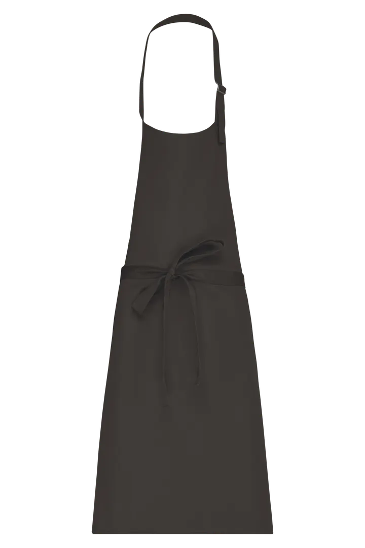 Tablier polycoton sans poche Dark Grey