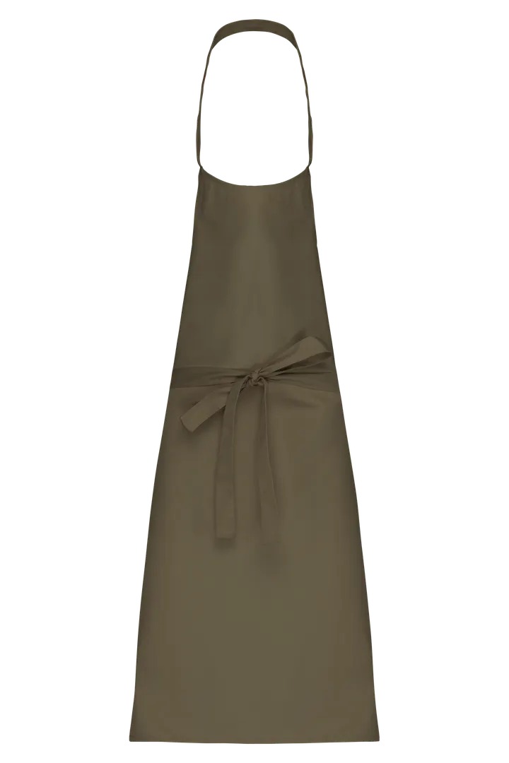 Tablier polycoton sans poche Light khaki