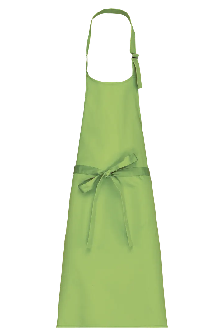 Tablier polycoton sans poche Lime