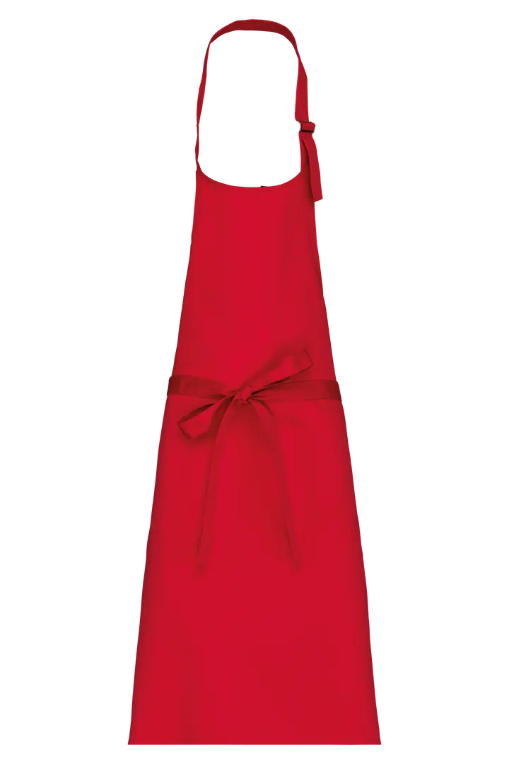 Tablier polycoton sans poche Red