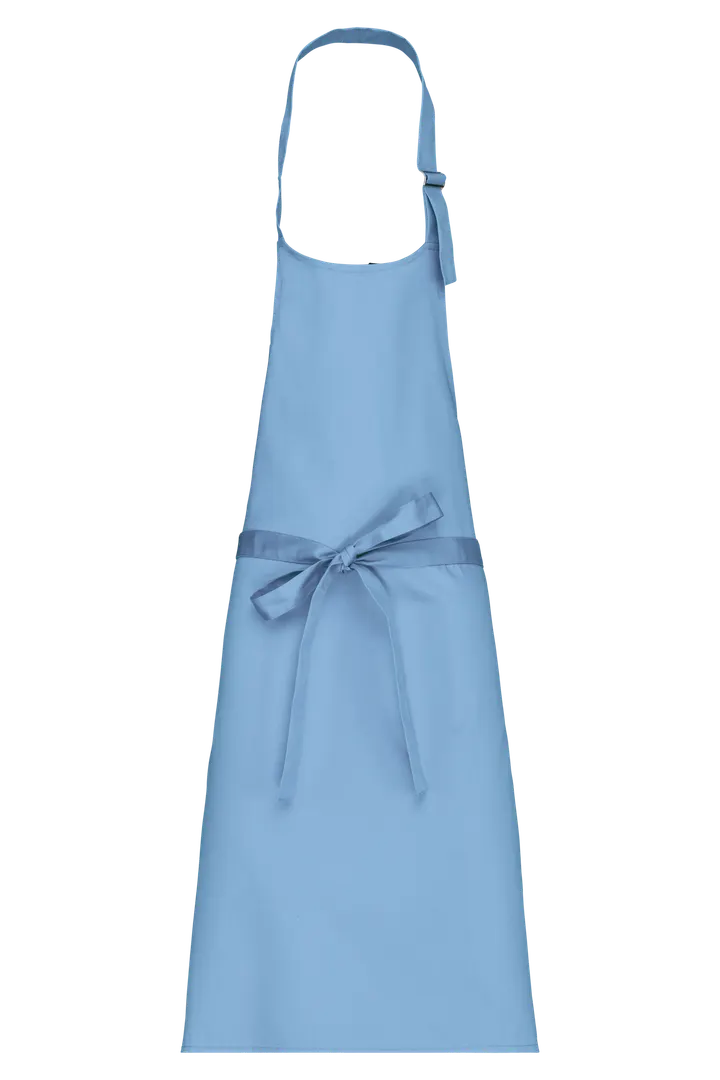 Tablier polycoton sans poche Sky Blue