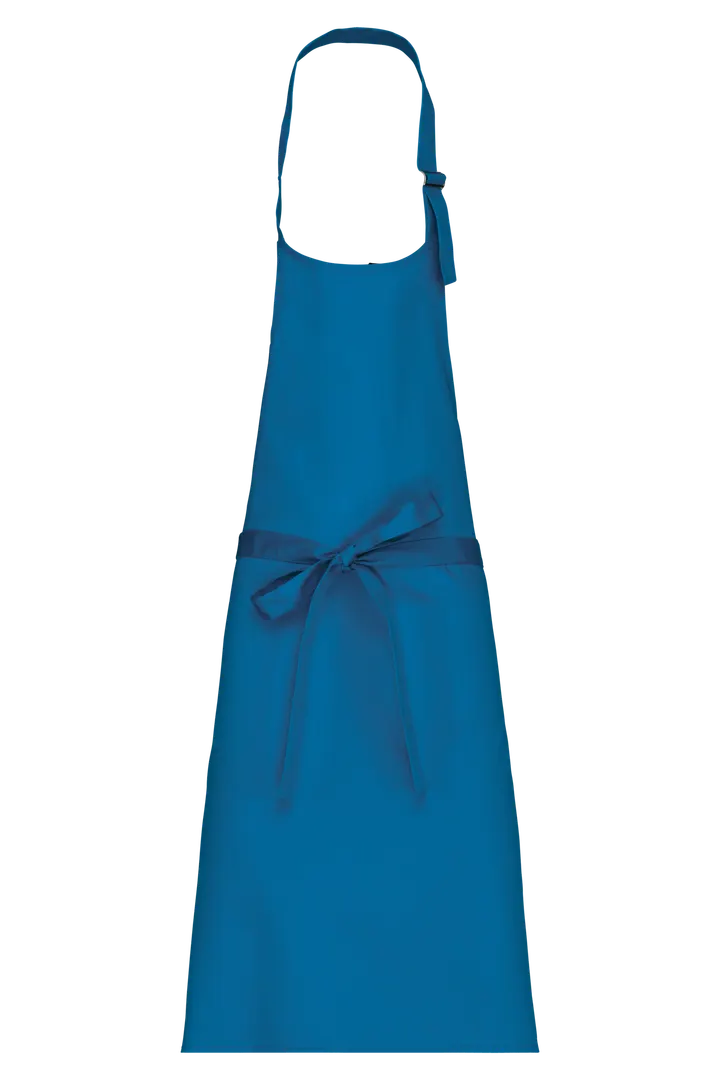 Tablier polycoton sans poche Tropical Blue