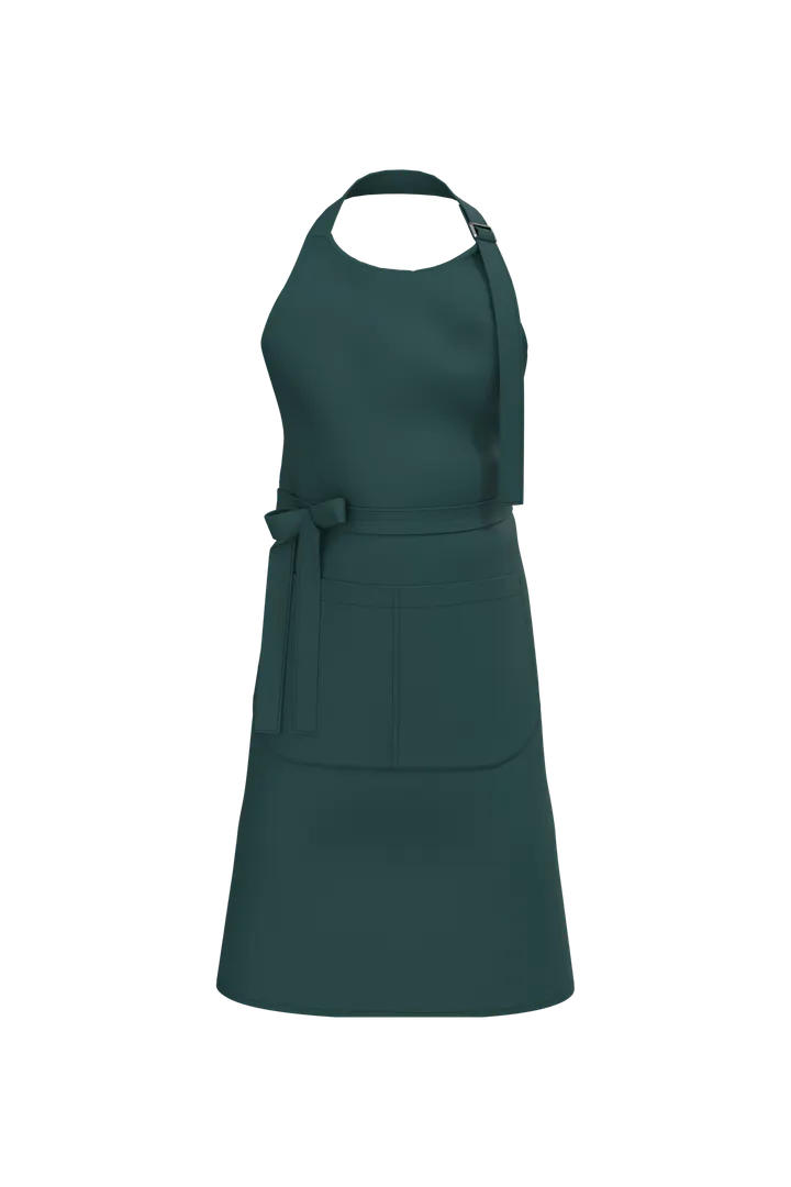 Bio-Baumwolle Schürze mit Tasche Amazon Green