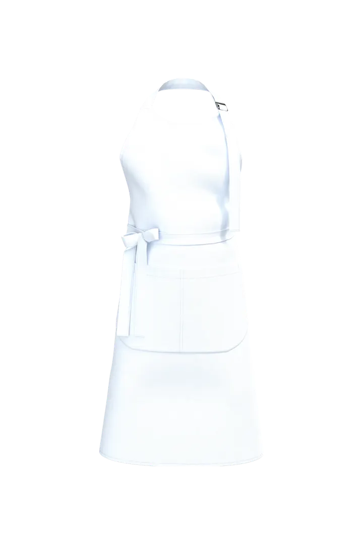 Bio-Baumwolle Schürze mit Tasche White