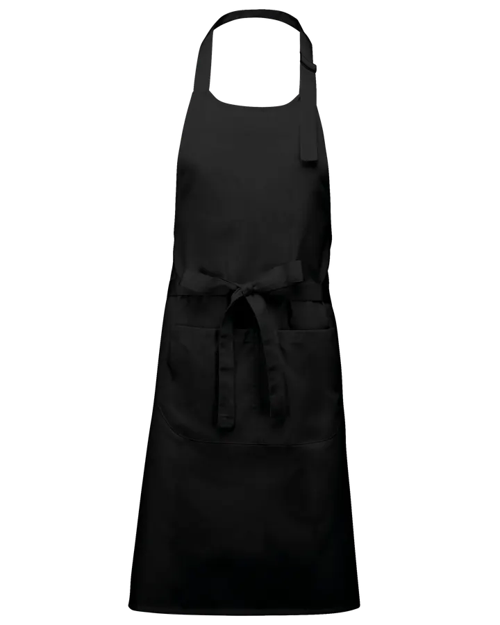 Bei hohen Temperaturen waschbare Schürze aus Baumwollpolyester Black