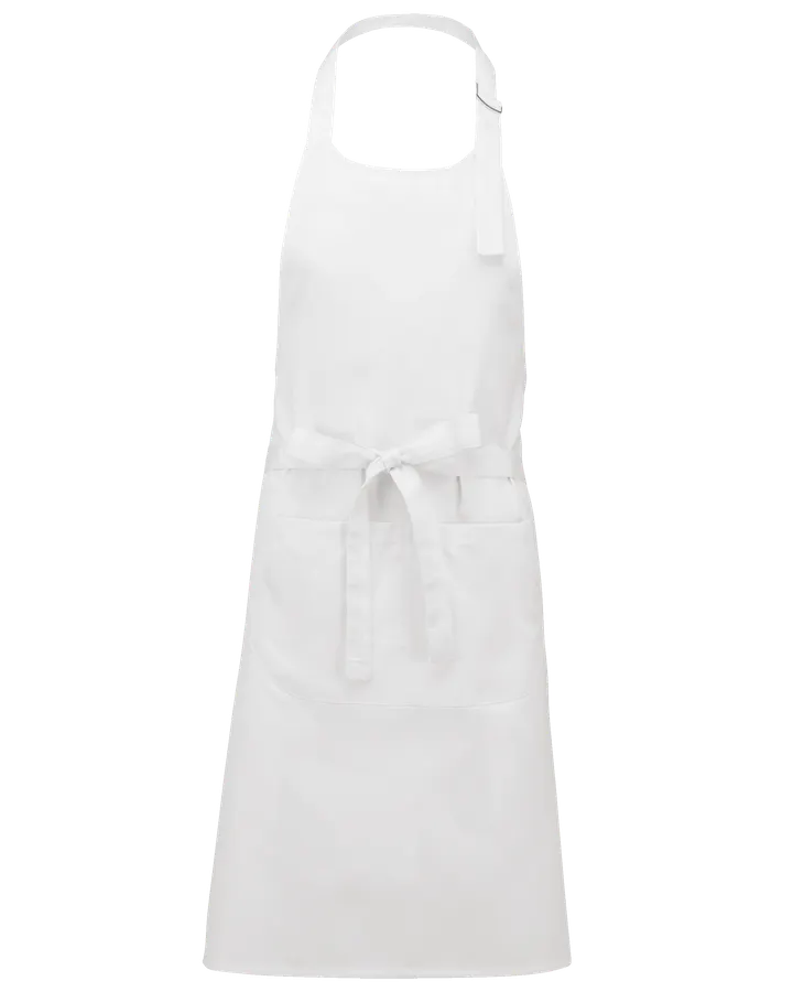 Bei hohen Temperaturen waschbare Schürze aus Baumwollpolyester White