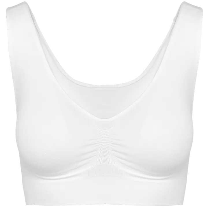 Umweltfreundlicher, nahtloser Push-up-BH White