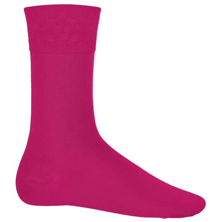 Chaussettes de ville coton Fuchsia
