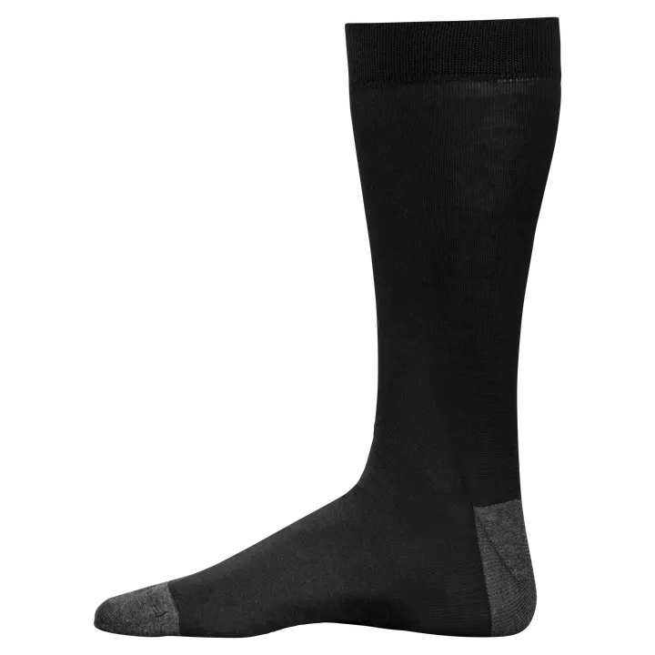 Schicke, halblange Socken aus merzerisierter Baumwolle - „Origine France garantie“. Black / Dark Grey Heather