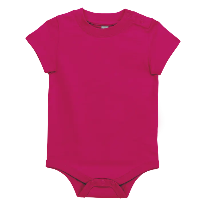 Body manches courtes bébé Fuchsia