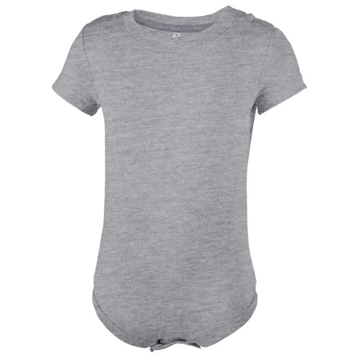 Body manches courtes bébé Oxford Grey