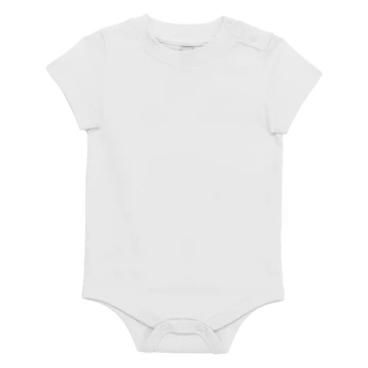 Body manches courtes bébé White