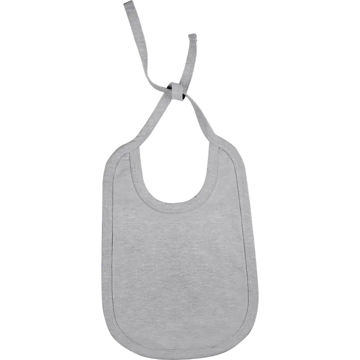 Bavoir coton bébé Oxford Grey