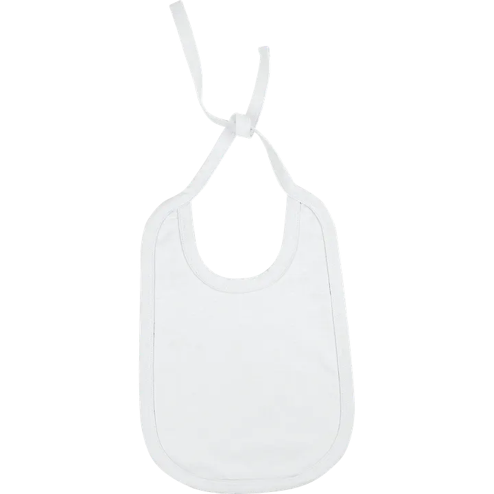 Bavoir coton bébé White