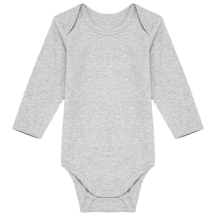 Body coton bio bébé Oxford Grey
